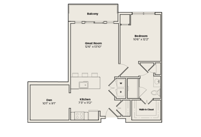 Apsley I senior living apartment floor plan