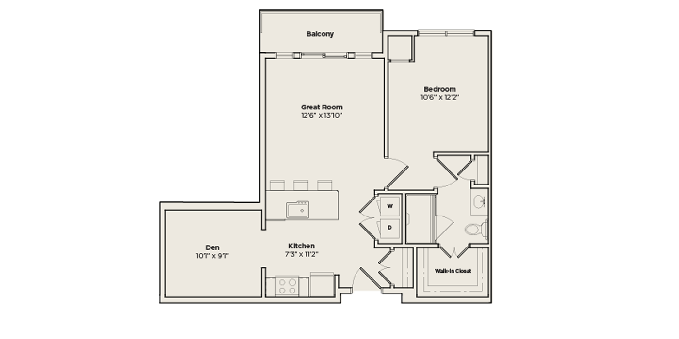 Apsley I senior living apartment floor plan