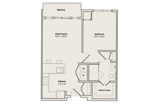 Assabet senior living apartment floor plan