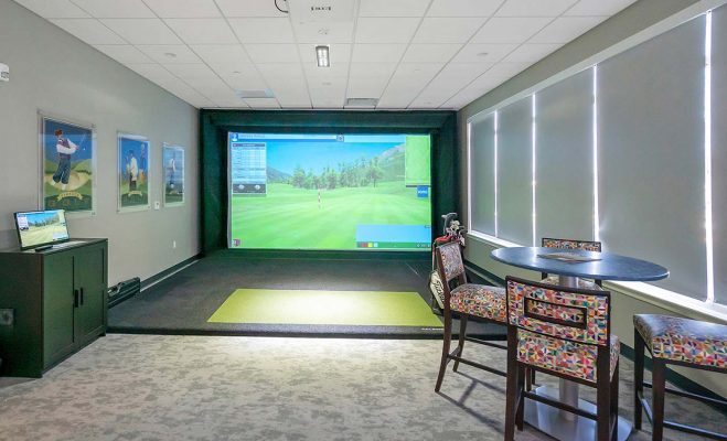 Senior Living With Golf Simulator