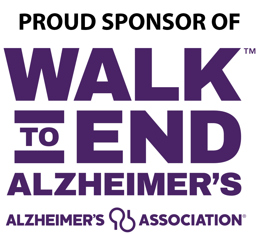 Proud Sponsor of the Alzheimer's Association® Walk to End Alzheimer's