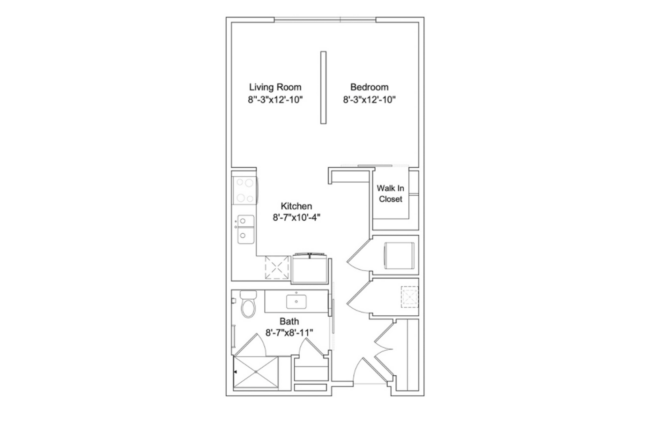 The 501 - Junior One Bedroom Apartment – Independent Living